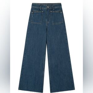 Petite Studio Dark Blue Flare Jeans